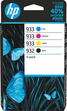 Een HP inktcartridge 932 en 933, 330 - 400 pagina's, OEM 6ZC71AE, 4 kleuren koop je bij best4office