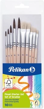 Een Pelikan penselenset , blister van 10 stuks koop je bij best4office