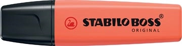 Een STABILO BOSS ORIGINAL Pastel markeerstift, mellow coral-red (lichtoranje) koop je bij Muys Kantoor & Kado