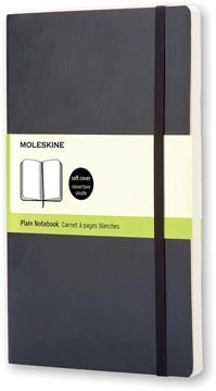 Een Moleskine notitieboek, ft 9 x 14 cm, effen, soepele cover, 192 bladzijden, zwart koop je bij Muys Kantoor & Kado