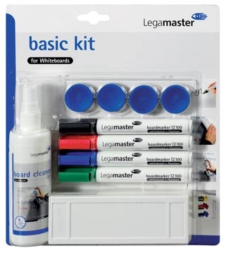 Een Legamaster basic kit voor whiteboards, op blister koop je bij best4office