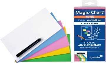 Een Legamaster Magic-Chart notes, 250 vel, ft 10 x 20 cm, assorti koop je bij Muys Kantoor & Kado