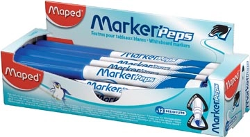 Een Maped whiteboardmarker Marker'Peps, doos van 12 stuks, blauw koop je bij best4office