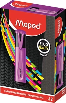 Een Maped markeerstift Fluo'Peps paars koop je bij best4office