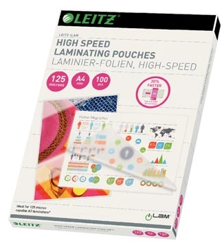 Een Leitz UDT lamineerhoes ft A4, 250 micron (2 x 125 micron), highspeed, pak van 100 stuks koop je bij best4office