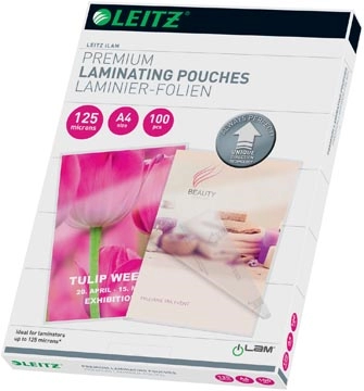 Een Leitz iLAM lamineerhoes ft A4, 250 micron (2 x 125 micron), pak van 100 stuks koop je bij Muys Kantoor & Kado