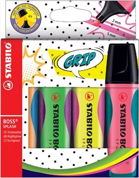 Een STABILO BOSS SPLASH markeerstift, doos van 4 stuks koop je bij best4office