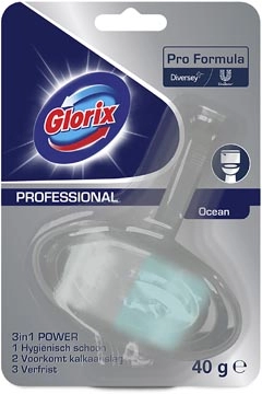 Een Glorix toiletblokje Ocean Fresh, blokje van 40 gram koop je bij Muys Kantoor & Kado