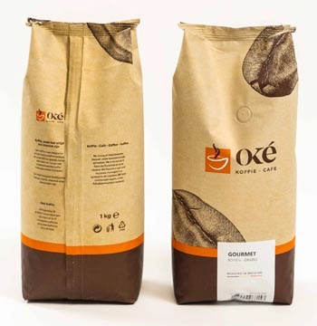 Een Oké koffiebonen, zak van 1 kg, Gourmet koop je bij Muys Kantoor & Kado