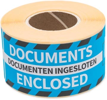 Een Rillprint etiketten Documenten ingesloten, ft 46 x 125 mm, rol van 250 stuks koop je bij best4office