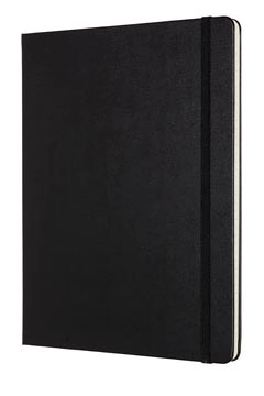 Een Moleskine notitieboek professional, ft 19 x 25 cm, gelijnd, harde cover, 189 blad, zwart koop je bij Muys Kantoor & Kado