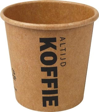 Een Beker uit karton (altijd koffie), 118 ml, diameter 63 mm, pak van 50 stuks koop je bij Muys Kantoor & Kado