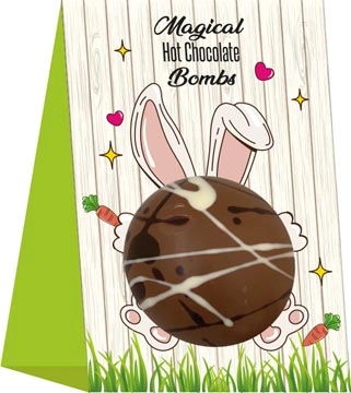 Een Choc & Presents chocobomb Magic Hot Chocolate met minispekjes, 45 gram koop je bij best4office