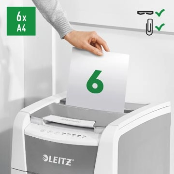 Een Leitz IQ Autofeed small office 100 papiervernietiger P5 koop je bij best4office