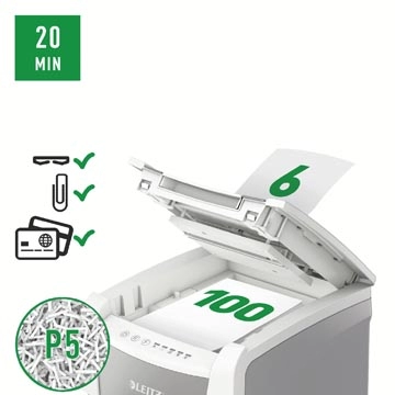 Een Leitz IQ Autofeed small office 100 papiervernietiger P5 koop je bij best4office