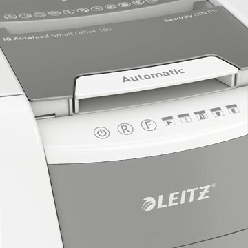 Een Leitz IQ Autofeed small office 100 papiervernietiger P5 koop je bij best4office