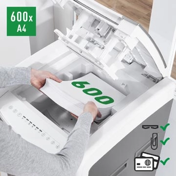 Een Leitz IQ Autofeed office pro 600 papiervernietiger P4 koop je bij Muys Kantoor & Kado