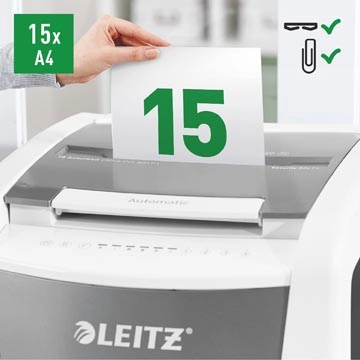 Een Leitz IQ Autofeed office pro 600 papiervernietiger P4 koop je bij Muys Kantoor & Kado