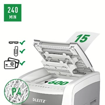 Een Leitz IQ Autofeed office pro 600 papiervernietiger P4 koop je bij Muys Kantoor & Kado