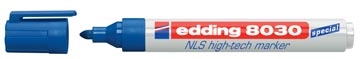 Een Edding NLS High-Tech marker e-8030 blauw koop je bij Muys Kantoor & Kado