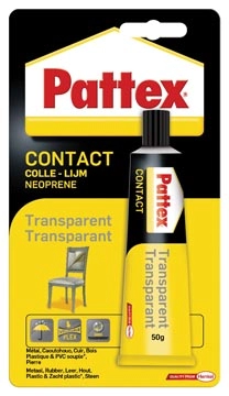 Een Pattex contactlijm Transparant, tube van 50 g, op blister koop je bij best4office