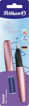 Een Pelikan Twist vulpen, op blister, roze (Girly Rose) koop je bij best4office