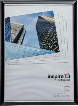 Een Inspire for Business fotokader Easyloader, zwart, ft A4 koop je bij best4office