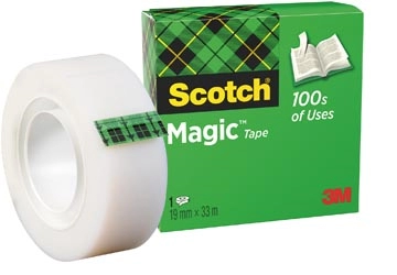 Een Scotch plakband Magic Tape ft 19 mm x 33 m koop je bij best4office