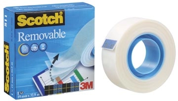 Een Scotch plakband Magic Tape Removable koop je bij best4office