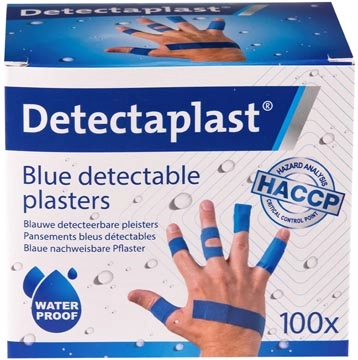 Een Detectaplast Universal pleister, assorti afmetingen, pak van 100 stuks koop je bij Muys Kantoor & Kado