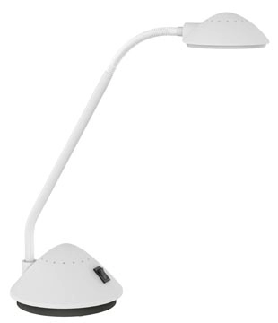 Een MAULarc bureaulamp, LED, op voet, wit koop je bij best4office