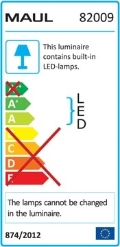 Een MAULstorm bureaulamp, LED, op voet, zilver koop je bij Muys Kantoor & Kado