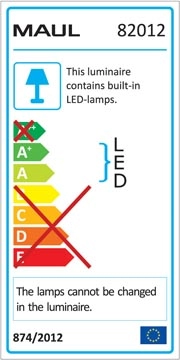 Een MAULpuck bureaulamp, LED, op voet, verschuifbaar in hoogte, daglicht wit licht, wit koop je bij best4office