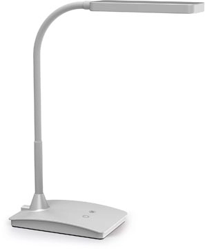 Een MAULpearly bureaulamp, LED, op voet, color vario, dimbaar, zilver koop je bij best4office