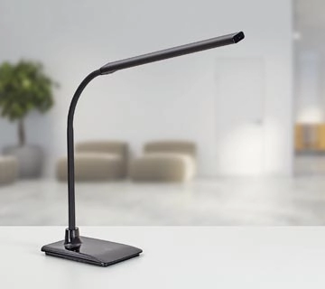 Een Maulpirro bureaulamp, LED, dimbaar, op voet, zwart koop je bij Muys Kantoor & Kado