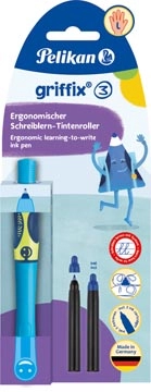 Een Pelikan Griffix roller, op blister, voor linkshandigen, blauw - groen koop je bij Muys Kantoor & Kado