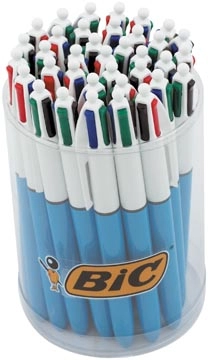 Een Bic Colours Original 4-kleurenbalpen, medium, klassieke inktkleuren, tubo van 36 stuks koop je bij best4office