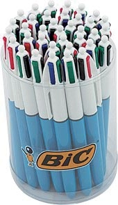 Een Bic Colours Original 4-kleurenbalpen, medium, klassieke inktkleuren, tubo van 36 stuks koop je bij best4office