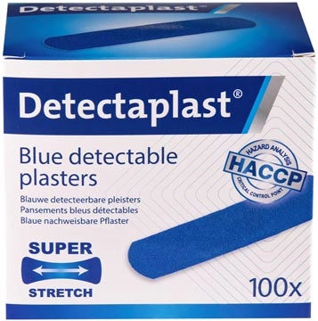 Een Detectaplast Elastic textielpleister, ft 19 x 72 mm, pak van 100 stuks koop je bij Muys Kantoor & Kado