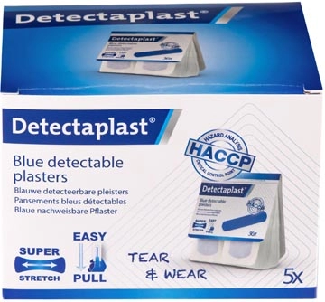 Een Detectaplast Tear & Wear Elastic Easy-Pull, ft 25 x 72 mm, 5 x 36 stuks koop je bij Muys Kantoor & Kado