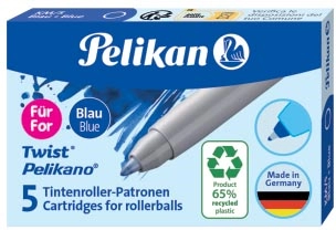 Een PELIKAN VULLING VOOR PELIKANO/TWIST, BLAUW, DOOS MET 5 STUKS koop je bij Muys Kantoor & Kado