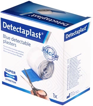 Een Detectaplast Elastic textielpleister, ft 6 cm x 5 m, op rol koop je bij Muys Kantoor & Kado