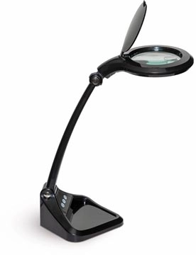 Een MAULiris loeplamp, LED, dimbaar, zwart koop je bij best4office