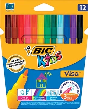 Een Bic Kids viltstift Visa 12 stiften koop je bij best4office