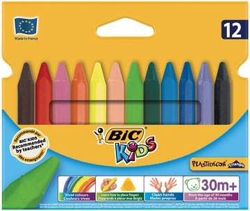 Een Bic waskrijt Plastidecor Triangle 12 stuks koop je bij best4office