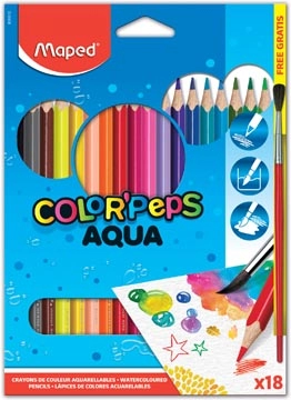 Een Maped Aquarelpotlood Color'Peps Aqua 18 potloden koop je bij best4office