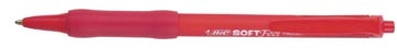 Een Bic balpen Soft Feel Clic Grip rood koop je bij best4office