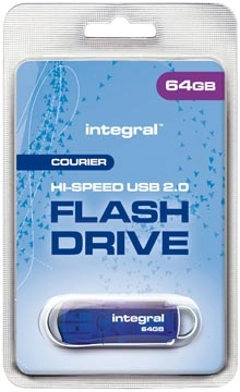 Een Integral Courier USB 2.0 stick, 64 GB koop je bij best4office