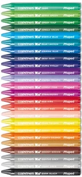 Een Maped waskrijt Color'Peps Wax, doos van 24 stuks in geassorteerde kleuren koop je bij best4office