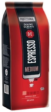 Een Douwe Egberts koffiebonen, espresso Medium, pak van 1 kg koop je bij Muys Kantoor & Kado